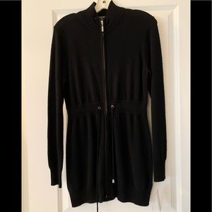 NWT Chelsea & Theodore 100% Cashmere Long Zippered Sweater